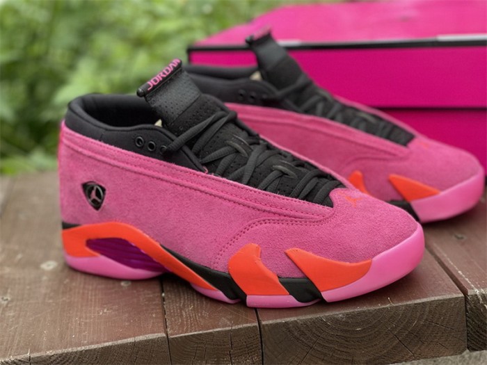 Authentic Air Jordan 14 Low “Shocking Pink” WMNS