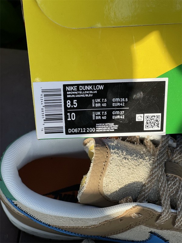 Authentic Size? x Nike Dunk Low Brown