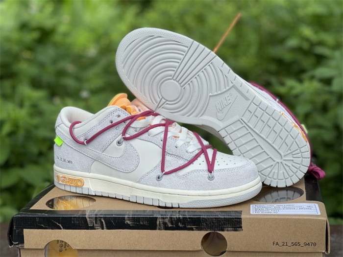 Authentic OFF-WHITE x Nike Dunk Low “The 50”DJ0950 114