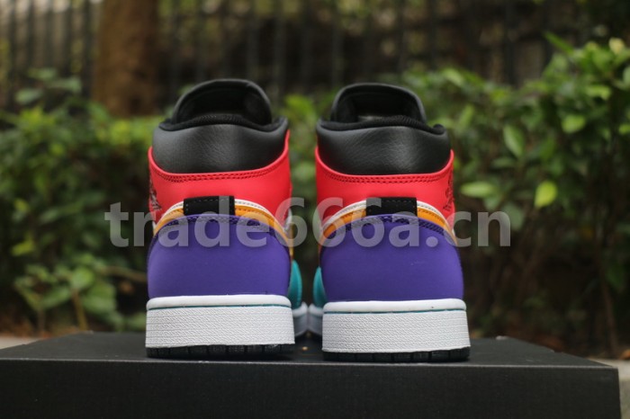 Authentic Air Jordan 1 Mid Multicolor