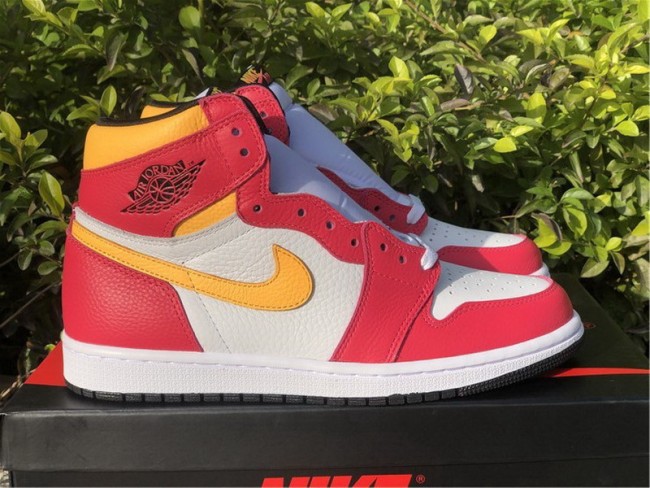 Authentic Air Jordan 1 “Light Fusion Red”