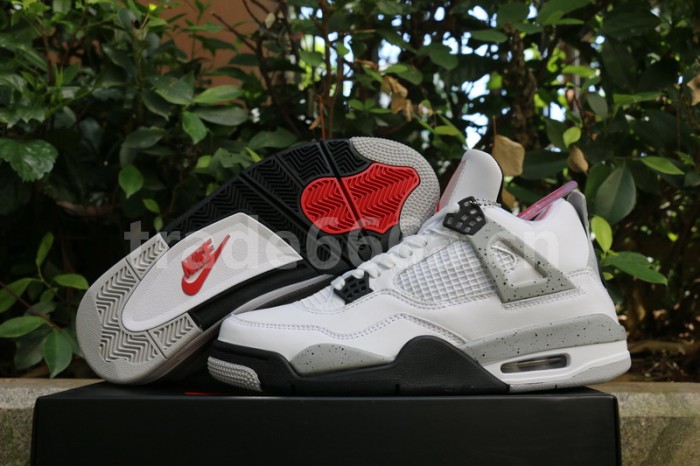 Authentic Air Jordan 4 “White Cement”