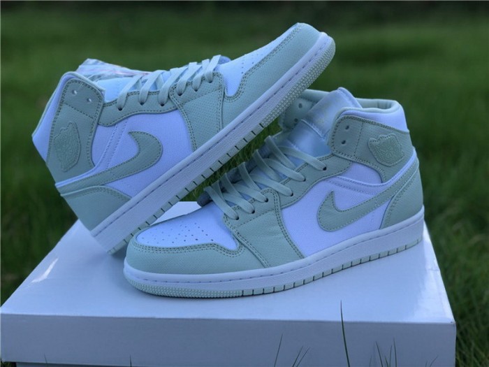 Authentic Air Jordan 1 Mid “Spruce Aura”