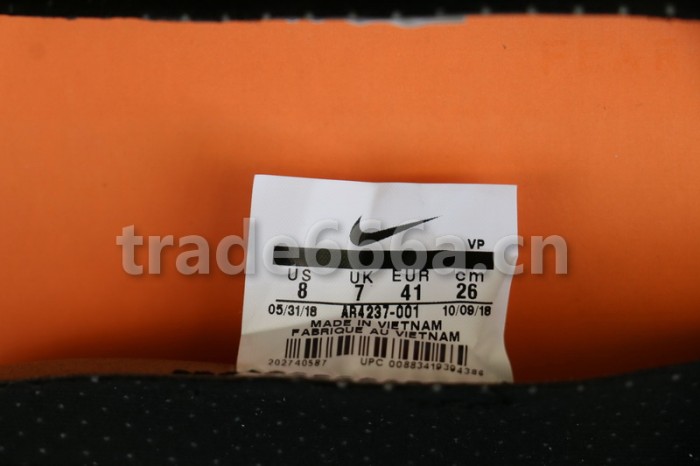 Authentic Nike Air Fear of God 1 Black