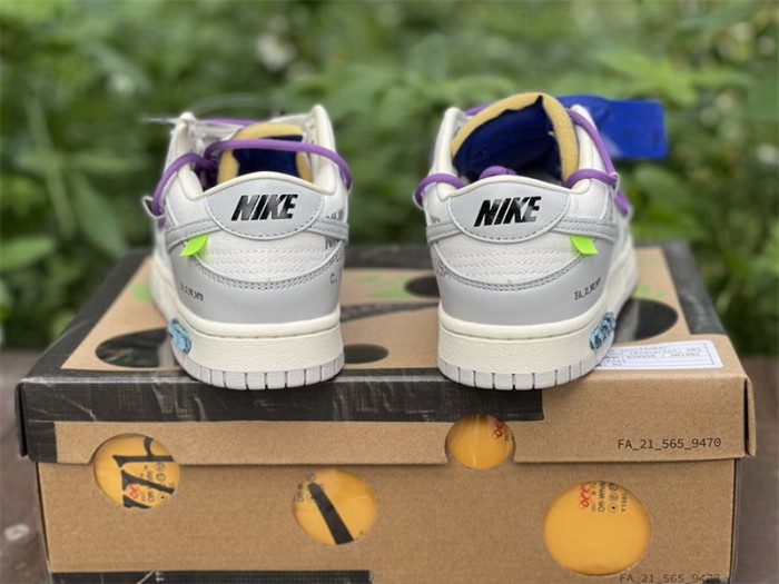 Authentic OFF-WHITE x Nike Dunk Low “The 50” DM1602 107