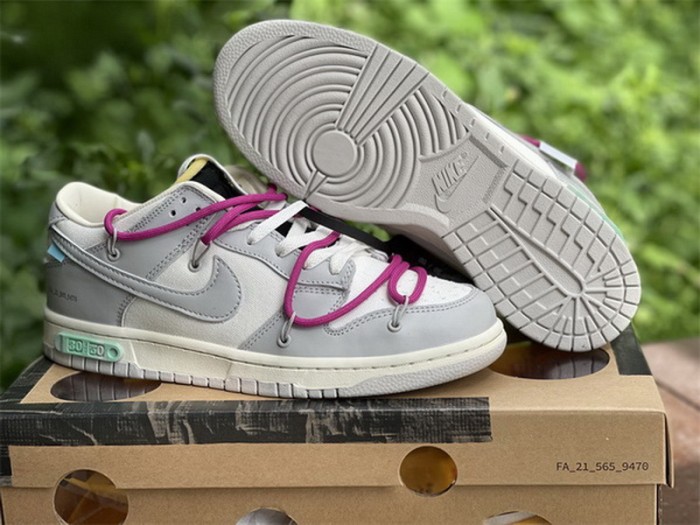 Authentic OFF-WHITE x Nike Dunk Low “The 50” DM1602 114