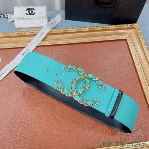 Super Perfect Quality CHNL Belts(100% Genuine Leather,steel Buckle)-261