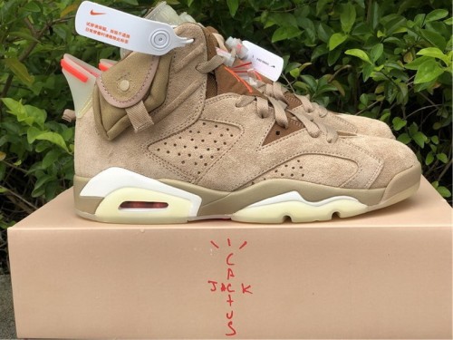 Authentic Travis Scott x Air Jordan 6 “British Khaki”