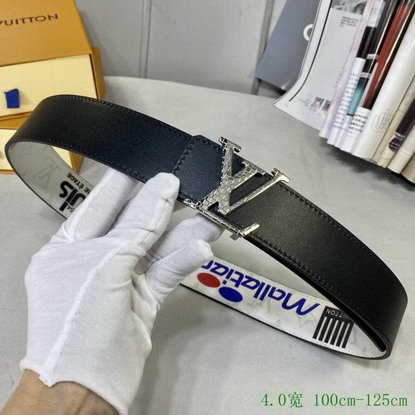 Super Perfect Quality LV Belts(100% Genuine Leather Steel Buckle)-4030