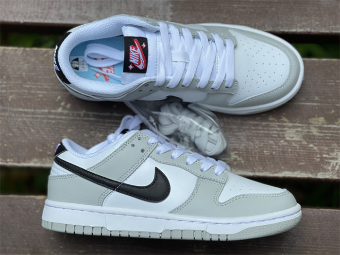 Authentic Nike Dunk Low White Grey