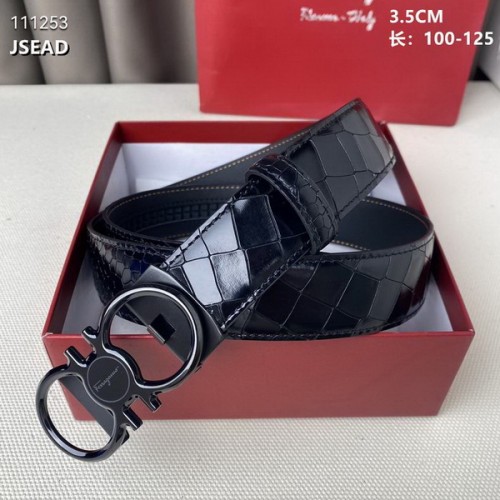 Super Perfect Quality Ferragamo Belts(100% Genuine Leather,steel Buckle)-1704