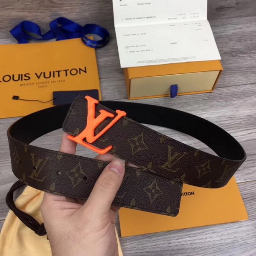 Super Perfect Quality LV Belts(100% Genuine Leather Steel Buckle)-4130