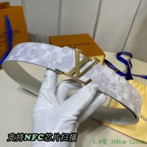 Super Perfect Quality LV Belts(100% Genuine Leather Steel Buckle)-4008