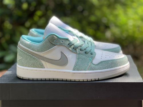 Authentic Air Jordan 1 Low New Emerald