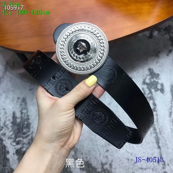 Super Perfect Quality Versace Belts(100% Genuine Leather,Steel Buckle)-1548