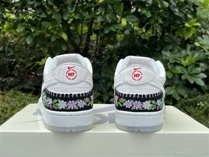 Authentic Nike SB Dunk Low Decon “N7” White Black