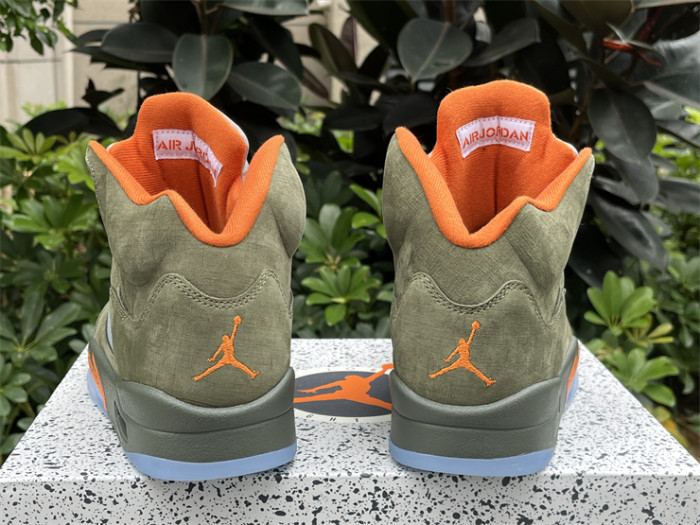 Authentic Air Jordan 5 Retro “Olive”