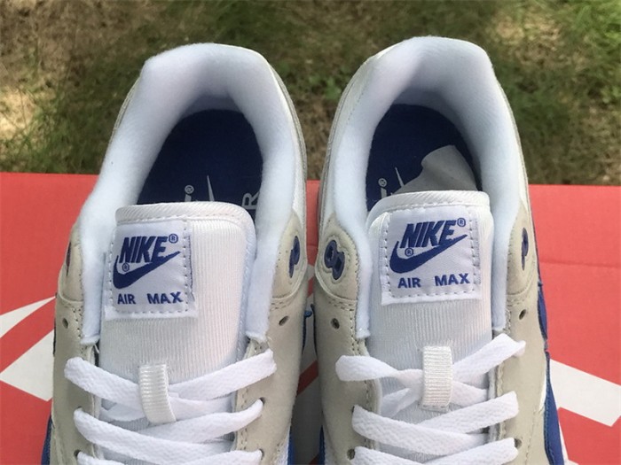 Authentic Nike Air Max 1 White Game Royal