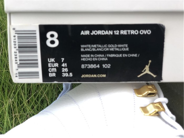 Authentic Air Jordan 12 OVO “White”(restock)