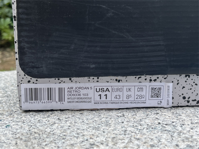 Authentic Air Jordan 5 Lucky Green