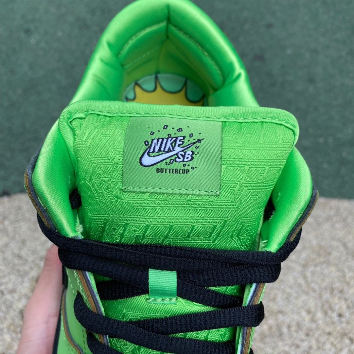 Authentic The Powerpuff Girls × Nike SB Dunk Low Pro QS Buttercup