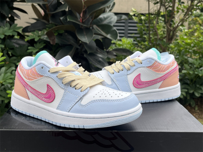 Authentic Air Jordan 1 Low SE “Sashiko Multi-Color
