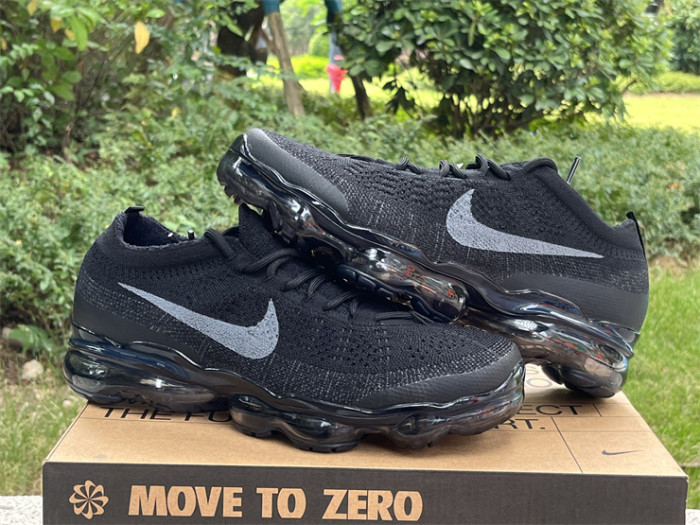 Authentic Nike Vapormax 2023 Flyknit Black Grey