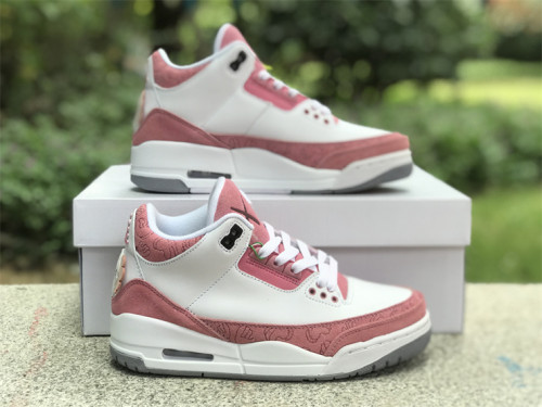 Authentic KAWS x Air Jordan 3 White Pink GS