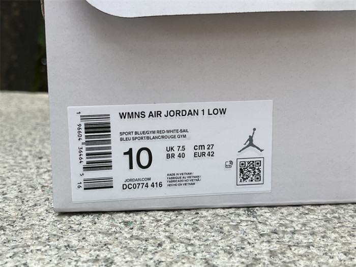 Air Jordan 1 Low “Sport Blue ”Women