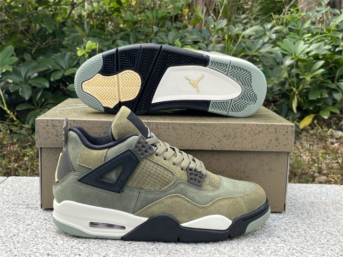 Authentic Air Jordan 4 Craft “Olive”