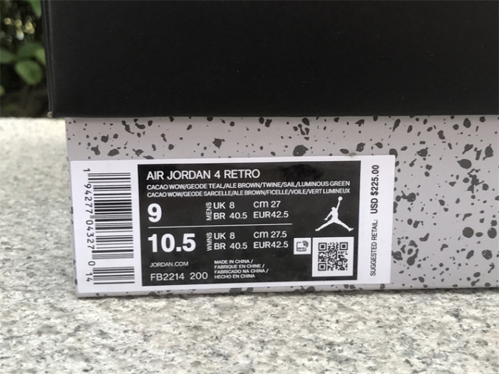 Authentic Air Jordan 4 Cacao Wow