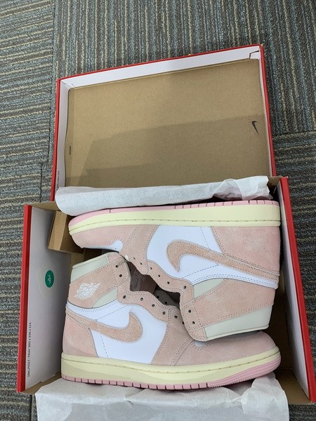 Authentic Air Jordan 1 High OG “Washed Pink” Women Shoes