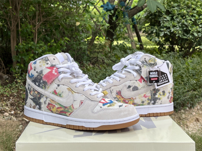 Authentic Supreme x Nike SB Dunk High “Rammellzee”