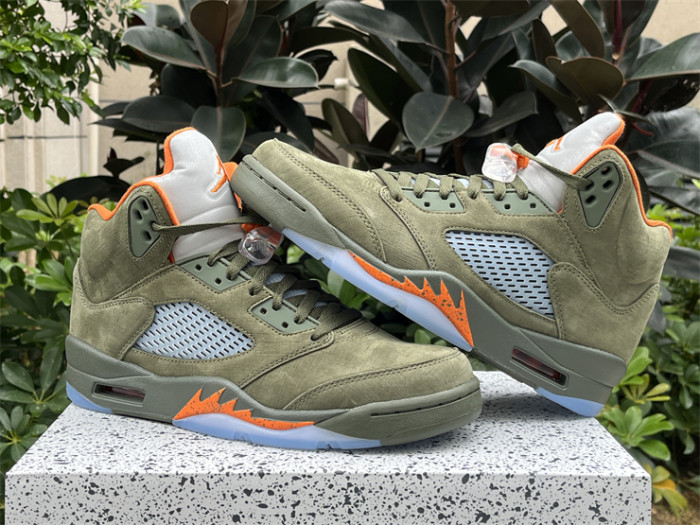 Authentic Air Jordan 5 Retro “Olive”