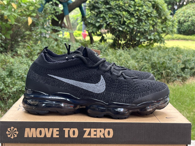 Authentic Nike Vapormax 2023 Flyknit Black Grey