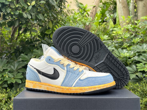 Authentic Air Jordan 1 Low “Sashiko” GS