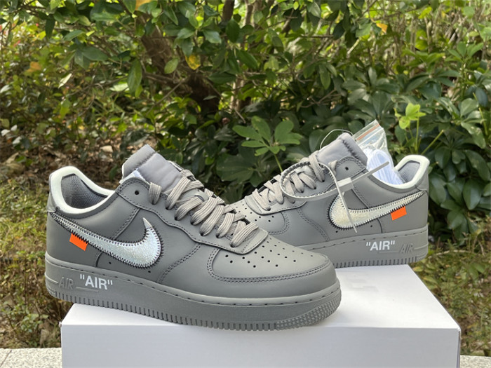 Authentic OFF-WHITE x Nike Air Force 1 Low “Grey”