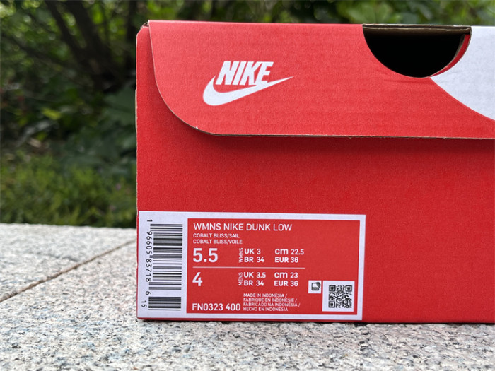 Authentic Nike Dunk Low “Blue Canvas” GS