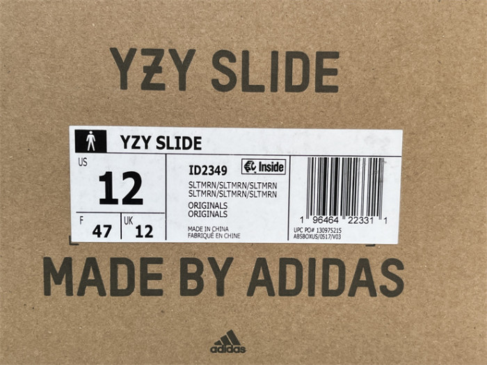 Authentic Yeezy Slide Slate Marine”
