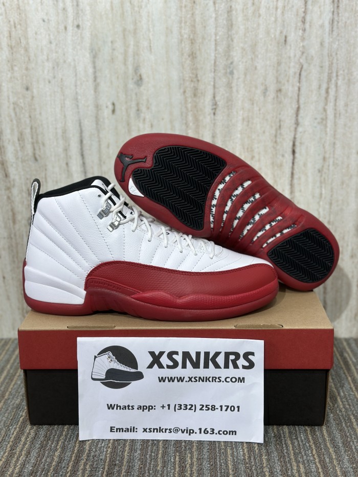 Authentic Air Jordan 12 “Cherry” 2023