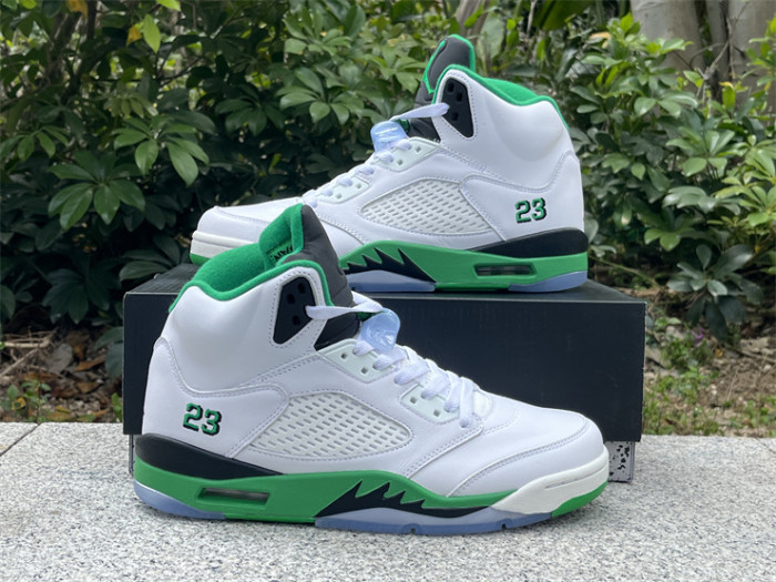 Authentic Air Jordan 5 Lucky Green