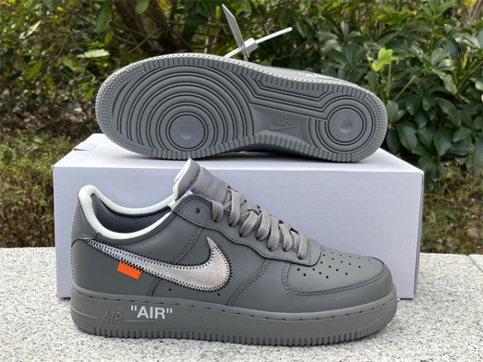 Authentic OFF-WHITE x Nike Air Force 1 Low “Grey”