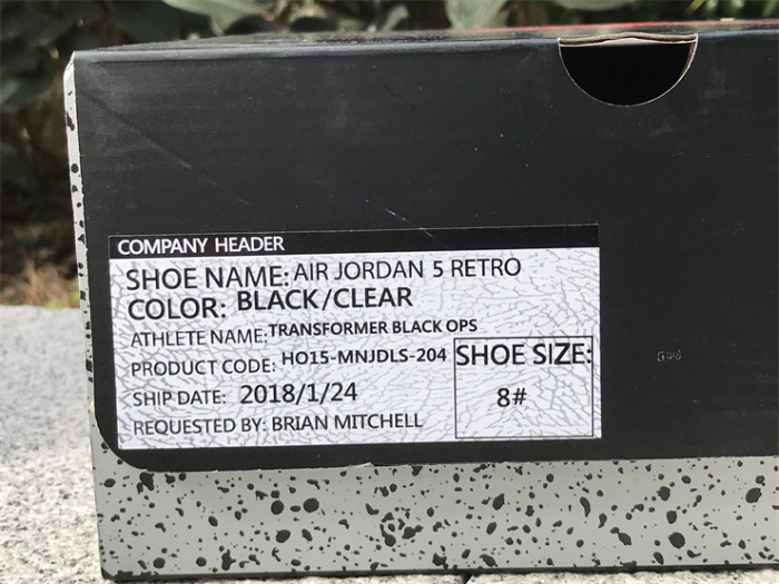 Authentic Air Jordan 5 “TRANSFORMERS”