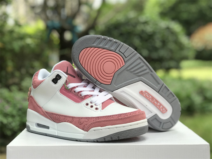Authentic KAWS x Air Jordan 3 White Pink GS