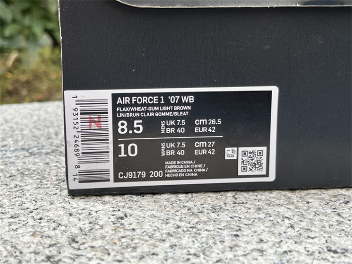 Authentic Nike Air Force 1 Low 07 LV8 “Wheat / Flax”