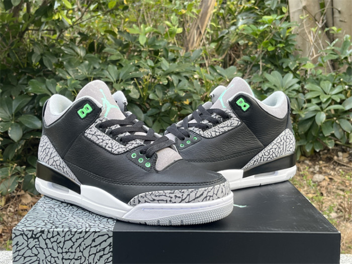 Authentic Air Jordan 3 “Green Glow”