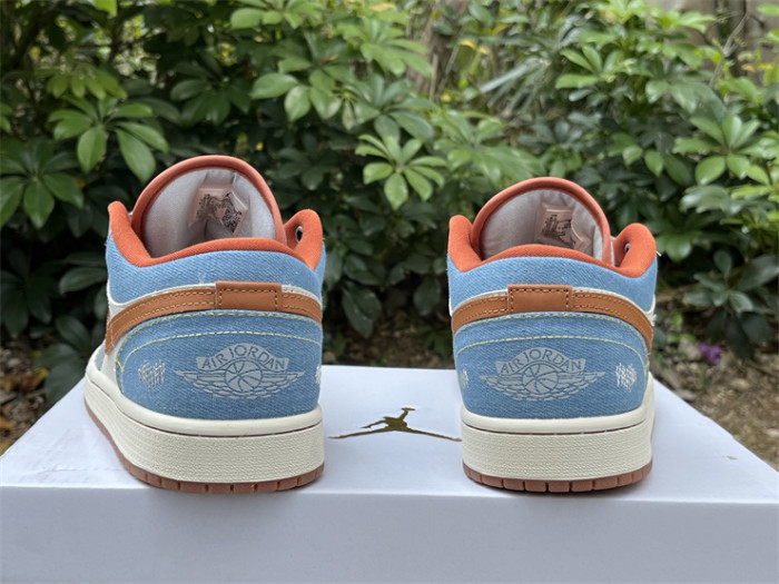 Authentic Air Jordan 1 Low “Phantom Denim”