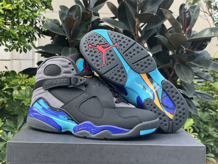 Authentic Air Jordan 8 Retro Aqua(restock)