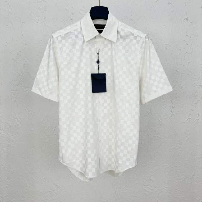 LV Shirt High End Quality-1036
