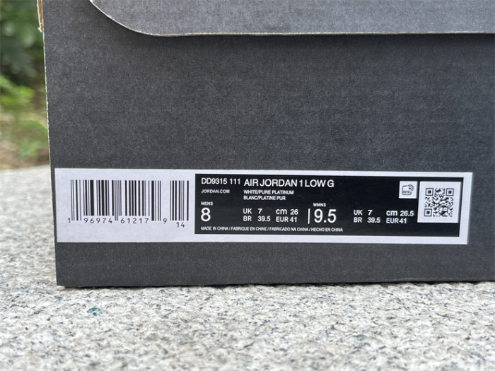 Authentic Air Jordan 1 LOW GOLF White DD9315-111